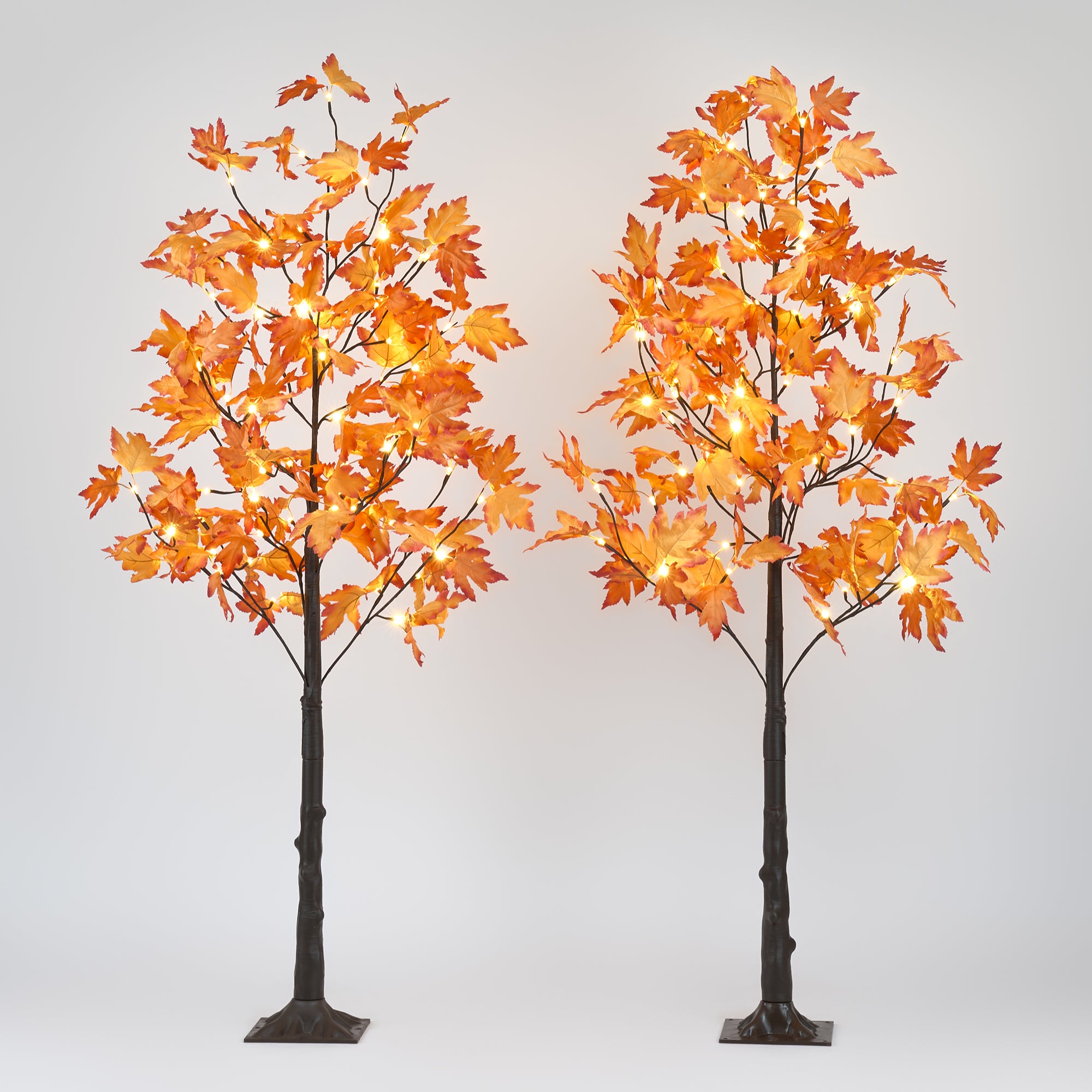 Holimax 5-Foot Maple Trees with LED Lights, 2-Pack